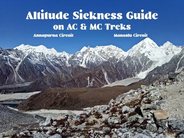 Trekkers following altitude sickness prevention tips on the Annapurna Circuit and Manaslu Circuit trek