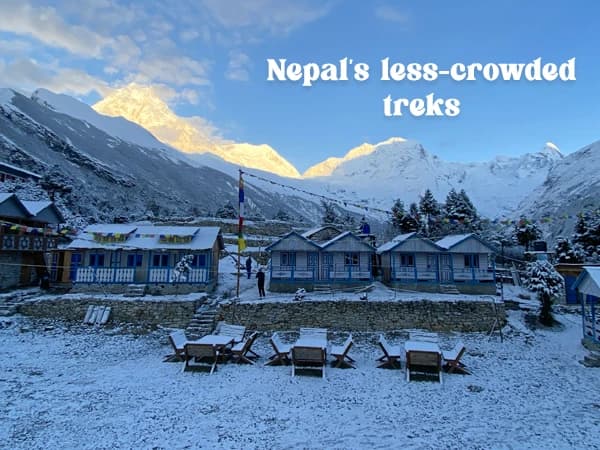 Less crowded trails in Nepal
