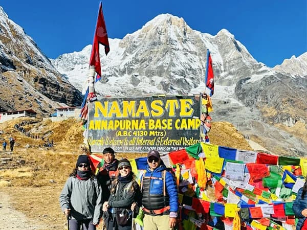 Split screen thumbnail comparing cheap vs safe Nepal trekking, showing budget trek dangers with fake guide license and broken safety gear on one side, and ethical licensed trekking with proper safety equipment and official government license on the other.