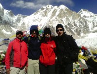 At Everest base camp